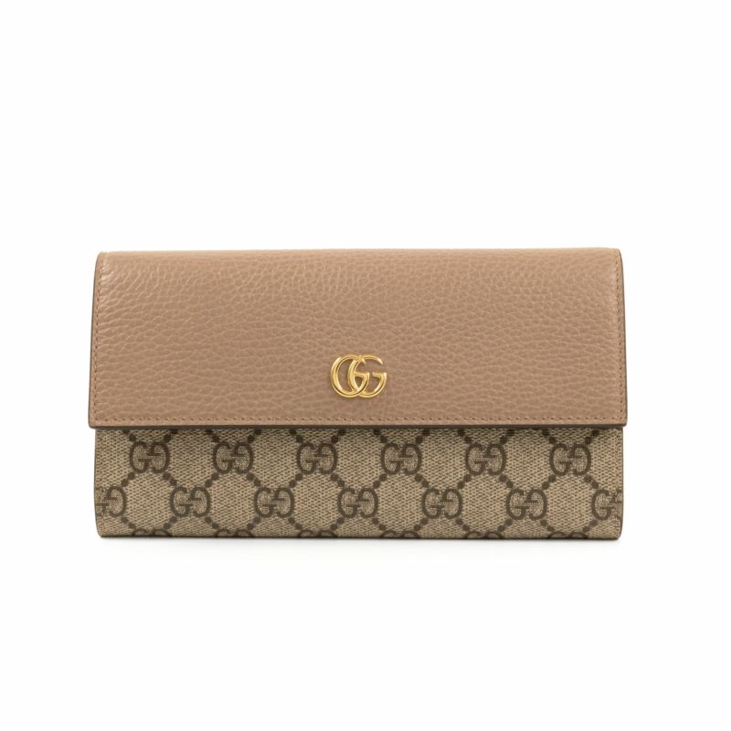 GUCCI グッチ GGマーモント レザー コンチネンタルウォレット 456116