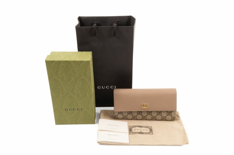 GUCCI グッチ GGマーモント レザー コンチネンタルウォレット 456116