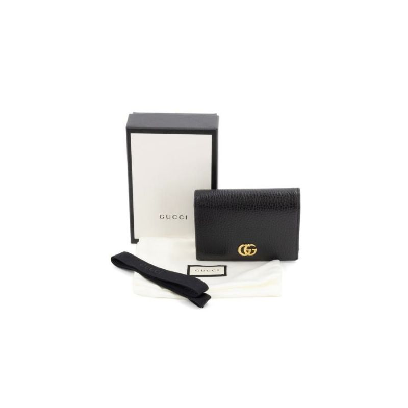 GUCCI グッチ GGマーモント レザー カードケース（コイン＆紙幣入れ