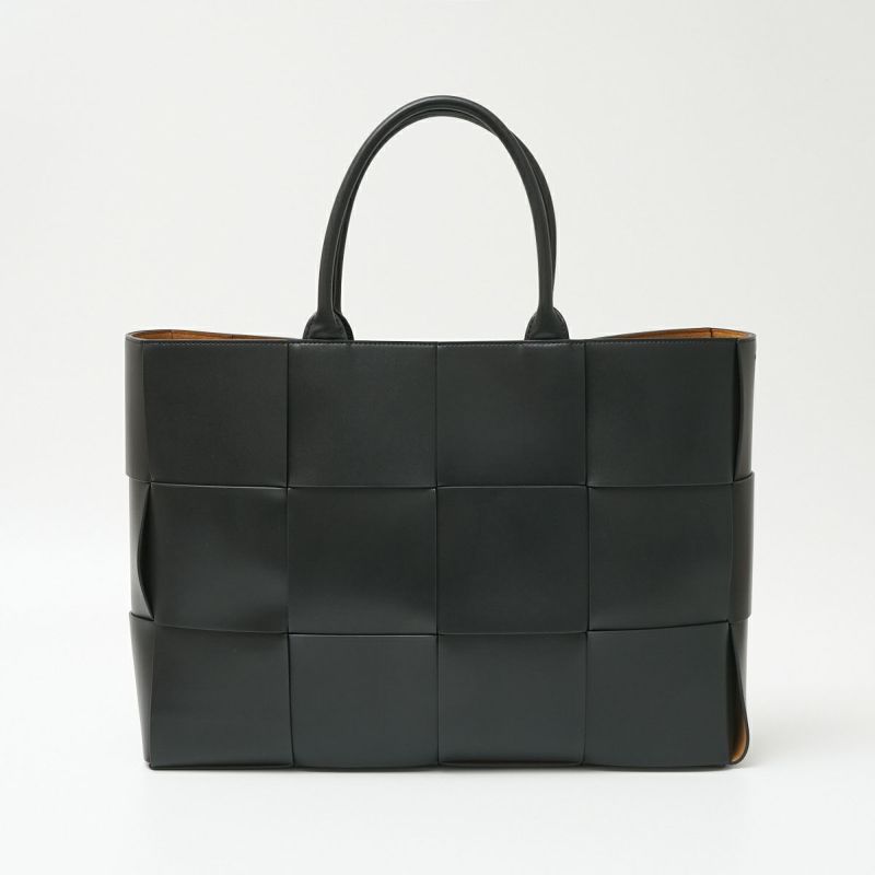 BOTTEGA VENETA ボッテガヴェネタ ラージ アルコ トートバッグ 608608VB1K0100 ハンド ショルダーバッグ カーフレザー  ブラック | MUSUBI