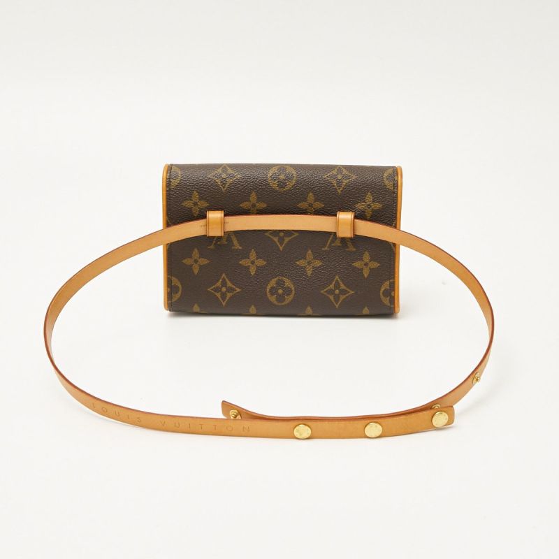 LOUIS VUITTON ルイヴィトン ポシェット・フロランティーヌ M51855 ウエストポーチ ミニバッグ モノグラム×レザー ブラウン |  MUSUBI