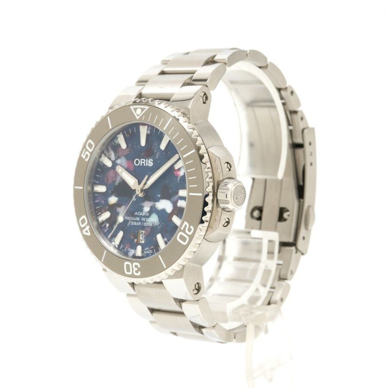 1年間保証】ORIS オリス アクイス デイト アップサイクル 7766A