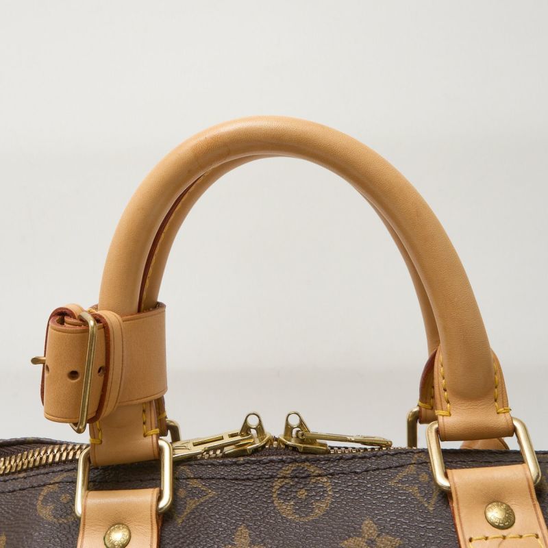 LOUIS VUITTON ルイヴィトン キーポル 45 M41418 ボストンバッグ トラベル 旅行鞄 モノグラム・キャンバス×レザー  ブラウン×ゴールド | MUSUBI