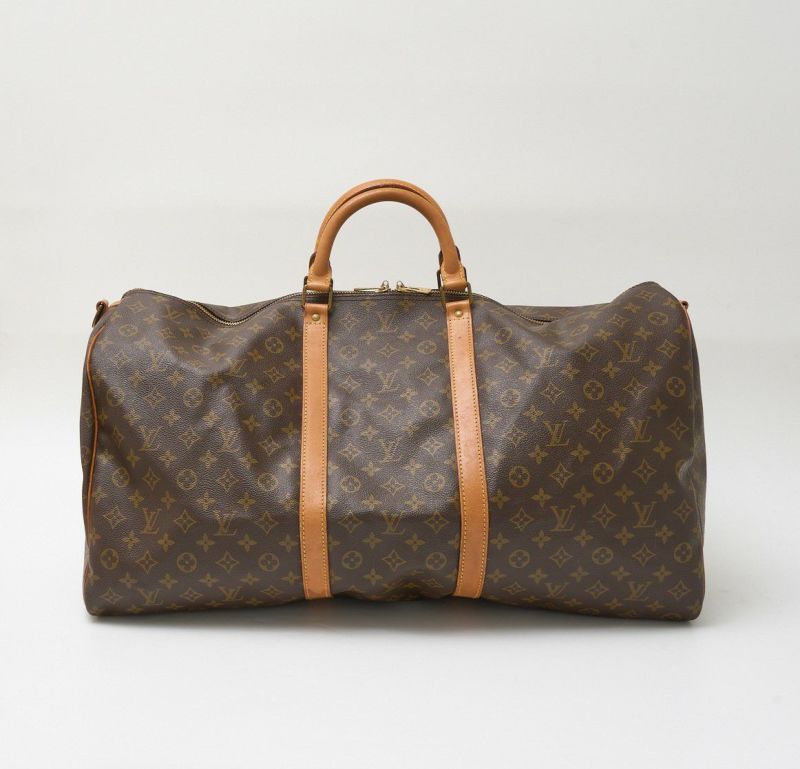 LOUIS VUITTON ルイヴィトン キーポル・バンドリエール 60 M41412 ボストンバッグ モノグラム・キャンバス×レザー  ブラウン×ゴールド | MUSUBI