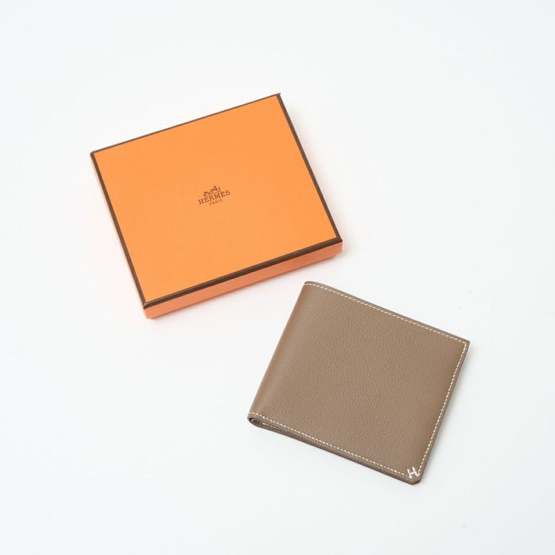 HERMES エルメス H セリエ コンパクト B刻印 ウォレット 二つ折り財布 エヴァーカラー レザー エトゥープ（ブラウンベージュ） |  MUSUBI