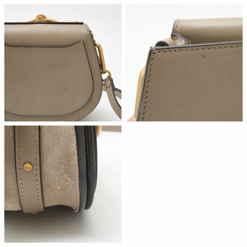 CHLOE クロエ NILE/ナイル スモール ブレスレットバッグ CHC17US300HEU23W ハンド ショルダーバッグ カーフスキン レザー  グレー | MUSUBI