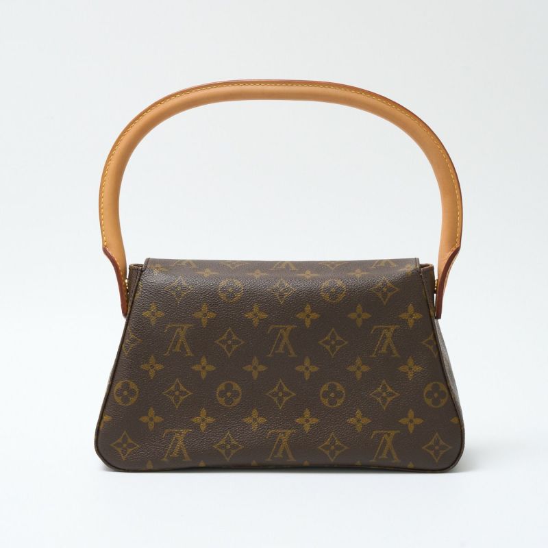 LOUIS VUITTON ルイヴィトン ミニ・ルーピング M51147 2WAY ハンド ショルダー バッグ モノグラム・キャンバス×レザー  ブラウン | MUSUBI