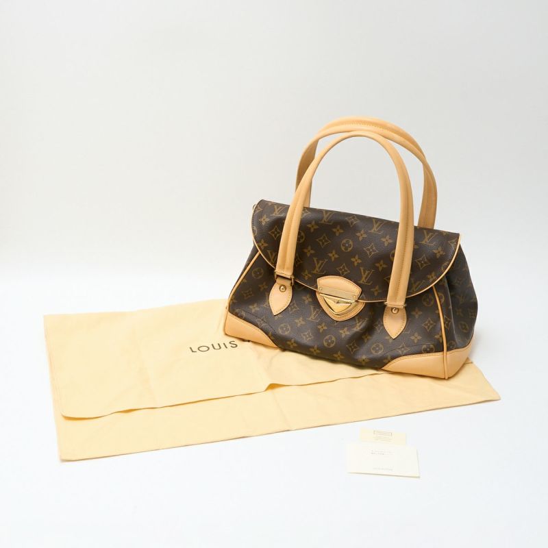 LOUIS VUITTON ルイヴィトン ビバリー GM M40120 2WAY ハンド ショルダーバッグ モノグラム×レザー ブラウン×ゴールド金具  レディース | MUSUBI