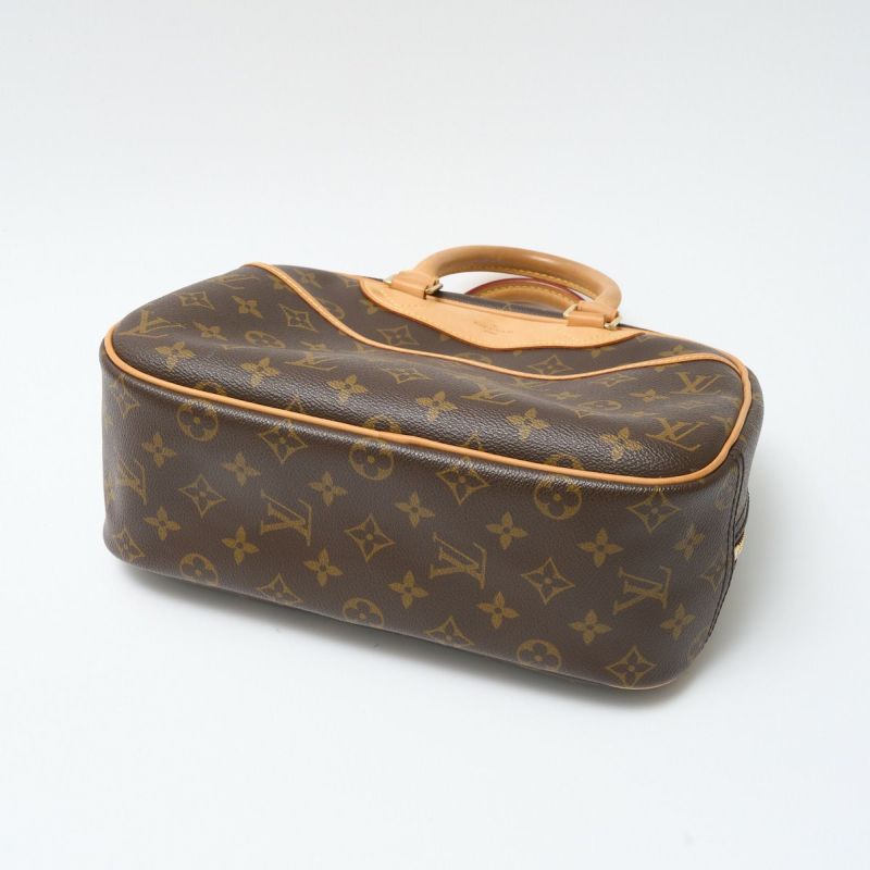 LOUIS VUITTON ルイヴィトン トゥルーヴィル M42228 ハンドバッグ モノグラム×レザー ブラウン×ゴールド シンプル カジュアル  レディース | MUSUBI